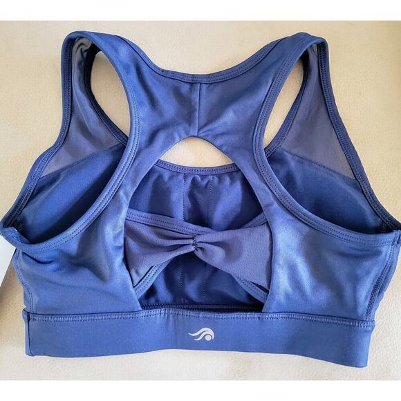 Ideology Sport Bra Small Mid Impact Blue RapiDry NWT - Picture 5 of 9